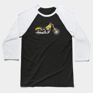 Harley Dyna Super Glide Custom yellow, s Baseball T-Shirt